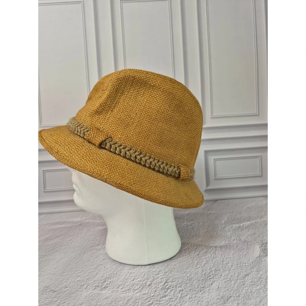 United Hatters Cap & Millinery Vintage Straw Fedora Hat Medium Lined